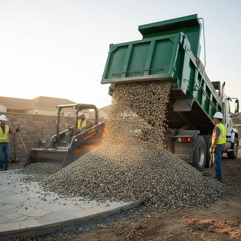 Local Pea Gravel Delivery pros at work